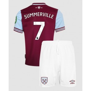 West Ham United Crysencio Summerville #7 Domaci Dres za Dječji 2024-25 Kratak Rukavima (+ kratke hlače)